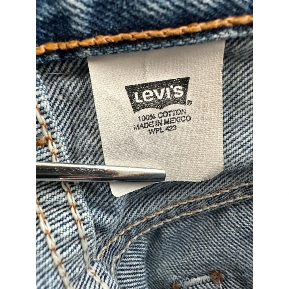 Vintage Levis 501xx Jeans Mens 33x34 Blue Straight Leg Button Fly Made in Mexico